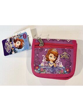 Disney SOFIA the FIRST WALLET COIN PURSE Shoulder Bag Card Case Money Holder NEW